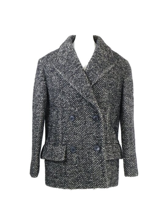 Miu Miu Jackets & Blazers - Miu Miu Herringbone Flannel Chest Blanc Jacket 38